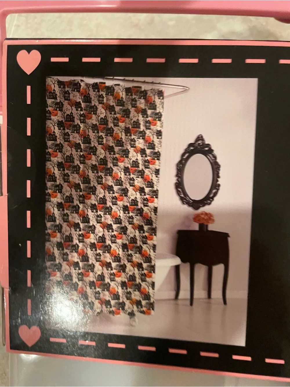 NWT Betsey Johnson Halloween 14 Piece Shower Curtain Set